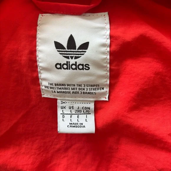 Adidas Vibrant Red Outerwear - Picture 3 of 3